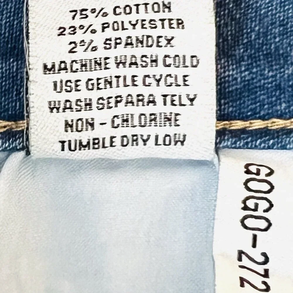 NWT FLYING ANGEL Women's Blue Jeans Size 9/29 Flower Embroidery Boot Cut Stretch - Picture 11 of 15